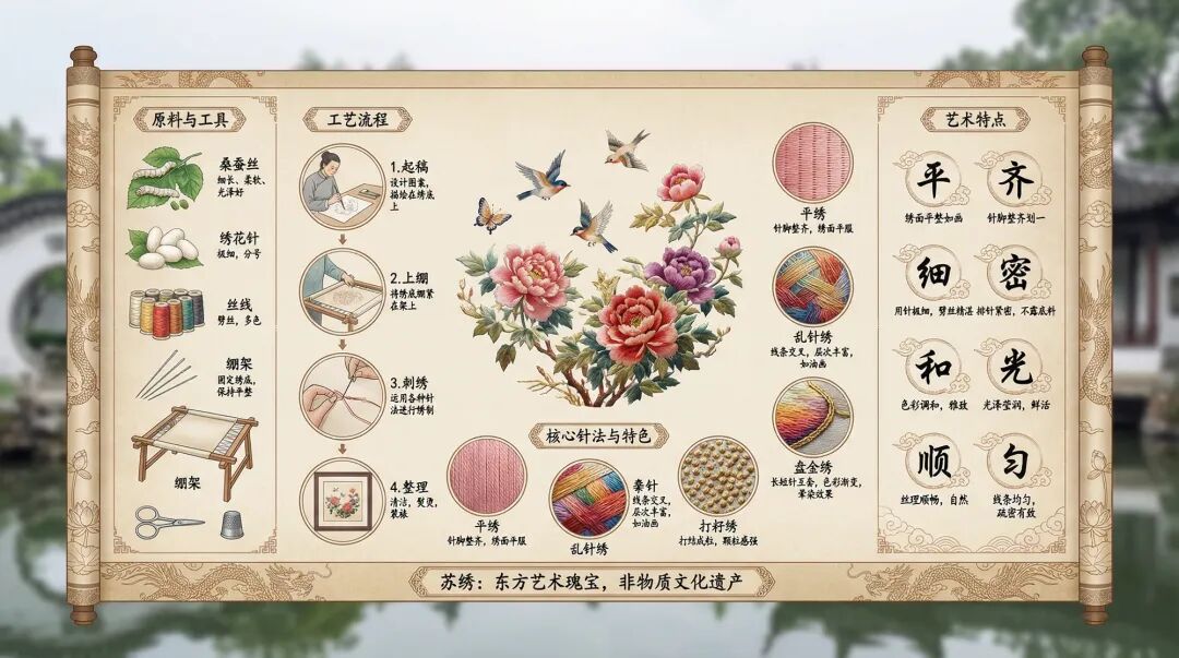 苏绣工艺